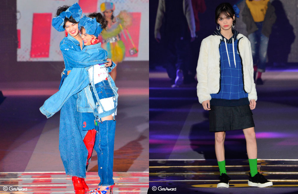 福士リナ, 福士マリ, 丹保ふぶき – GirlsAward 2018 A/W report